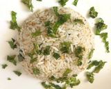 A picture of step 4 of Betel leaf fried rice.