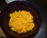 A picture of step 1 of Mango juice and Potato Curry.