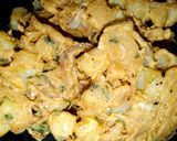 A picture of step 4 of Double fried Pakoray.