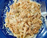 Foto del paso 7 de la receta: Tagliatelle con salsa cremosa de tomate y pulled pork