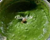 A picture of step 3 of Aloo Palak.