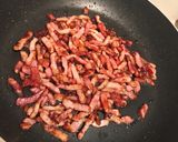 Foto del paso 2 de la receta Espaguetis al roquefort con bacon