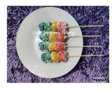 Foto langkah ke 6 dari resep Sate Singkong Pelangi.