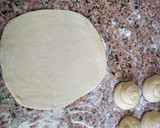 A picture of step 3 of Soft layered chapati #themechallenge.
