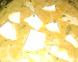 A picture of step 3 of Shahi paneer.