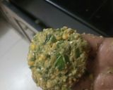 A picture of step 4 of Keerai badai(spinach dal vada).
