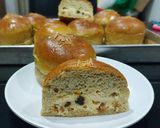 Foto langkah ke 11 dari resep Anabolic Pumpkin Sweet Cheese Raisin Buns |High Protein, Low Calorie, Sugar Free.