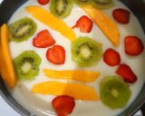 Foto langkah ke 6 dari resep Puding Buah 3 Lapis.