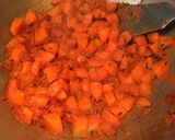 A picture of step 5 of Carrot Peas curry.