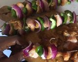 A picture of step 3 of Grill chicken kebab.