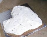A picture of step 4 of Coffee cocktail cake (heart shape 2nd part).