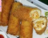 A picture of step 1 of Chicken tikka bread roll.