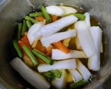 A picture of step 5 of Sambar with winter vegetables(One pot no onion no garlic sambar).