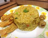 Foto langkah ke 7 dari resep Nasi goreng sosis.