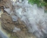 A picture of step 2 of Tikiya and Paratha.