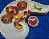 A picture of step 5 of Beetroot Egg Chop.