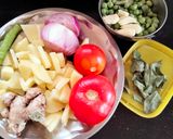 A picture of step 1 of Masala oats.