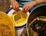 A picture of step 3 of Dolma (famous Iraqi recipe).