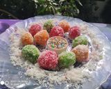 A picture of step 8 of Coconut Colourful Ladoo.