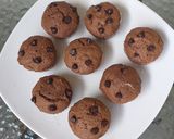 Foto langkah ke 7 dari resep Muffin Coklat Putih Telur,.
