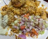 A picture of step 5 of Tandoori chicken broast biryani.