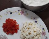 A picture of step 1 of Paneer Sandwich.