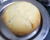 A picture of step 6 of Bread Bowl with Tomato & Sweet Potato Soup.