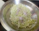 A picture of step 1 of Kimchi Salad.