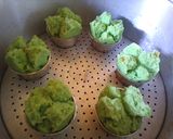 Foto langkah ke 6 dari resep Bolu Kukus Mekar Pandan (No Mixer 1 Telur).