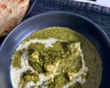 A picture of step 8 of Palak Paneer (Indian Spinach and Cheese Stew).