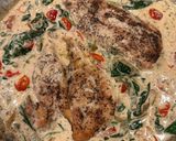 A picture of step 6 of Tuscan Chicken.