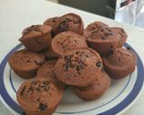 Foto langkah ke 9 dari resep Muffin Cokelat OVALTINE Oven Tangkring TANPA MIXER.