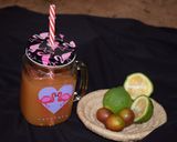 A picture of step 8 of Plum drink.