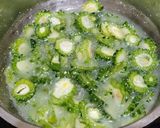 A picture of step 2 of Bittergourd Tuvar dal Curry.