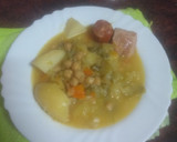 Foto del paso 2 de la receta: Potaje de col con garbanzos y sacramentos en olla express