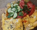 عکس مرحله 6 از دستور لقمه رژیمی تخم مرغ و جو دوسر پرک