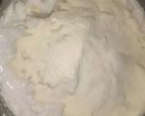 A picture of step 3 of Nariyal burfi.