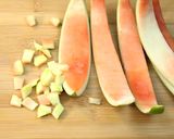 A picture of step 2 of Leftover Watermelon Recipe - Watermelon Rind Curry.