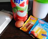 Pudingos töltött csavart rudacska recept fázis 1 fotója