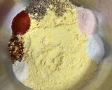 A picture of step 1 of Maize Flour & Veggie Dhokala (Rajasthan Special).