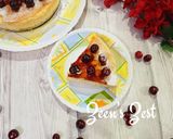 A picture of step 5 of Indian Cherry Cheesecake.