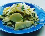 Hình bước làm 3 của món Măng tươi xào
