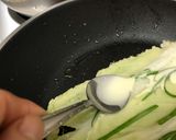 A picture of step 7 of Baechu Buchimgae (Napa Cabbage Pancakes).