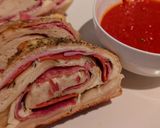 A picture of step 13 of Oh Canada Stromboli.