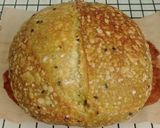 Foto langkah ke 23 dari resep Wijen Hitam Putih Pandan Sourdough Bread (Open Bake Method).