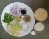 A picture of step 1 of Vegan's Cabbage Omelette.