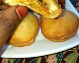 A picture of step 1 of Stuffed fried bread.