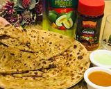 A picture of step 4 of Aloo Paratha.