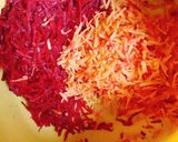 A picture of step 1 of Beetroot Oats Tikki.