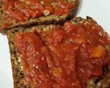 รูปขั้นตอนการทำที่ 3 ของ Pizza Marinara บนขนมปัง แบบง่ายมาก
